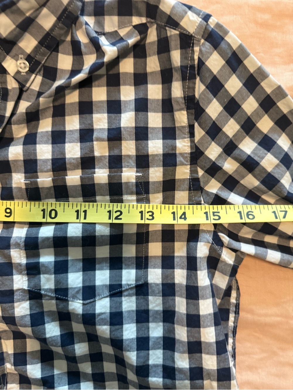 Crewcuts Blue and White Gingham Button-Down Shirt - Picture 3 of 3